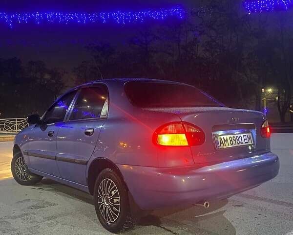 Синий Дэу Ланос, объемом двигателя 1.5 л и пробегом 245 тыс. км за 2750 $, фото 6 на Automoto.ua