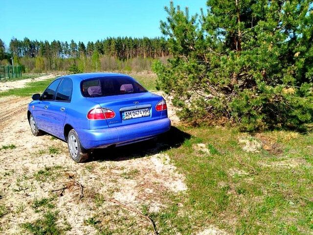 Синий Дэу Ланос, объемом двигателя 1.6 л и пробегом 175 тыс. км за 850 $, фото 1 на Automoto.ua