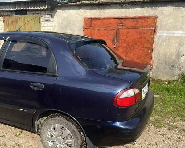 Синий Дэу Ланос, объемом двигателя 1.5 л и пробегом 65 тыс. км за 3400 $, фото 5 на Automoto.ua