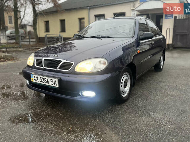 Синий Дэу Ланос, объемом двигателя 1.5 л и пробегом 123 тыс. км за 2300 $, фото 1 на Automoto.ua