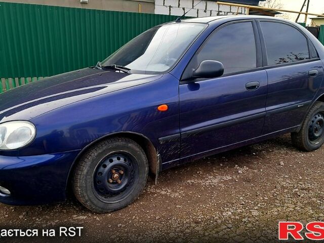 Синий Дэу Ланос, объемом двигателя 1.5 л и пробегом 147 тыс. км за 3000 $, фото 1 на Automoto.ua