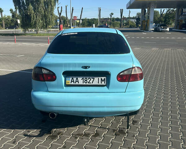 Синий Дэу Ланос, объемом двигателя 1.5 л и пробегом 250 тыс. км за 2300 $, фото 3 на Automoto.ua