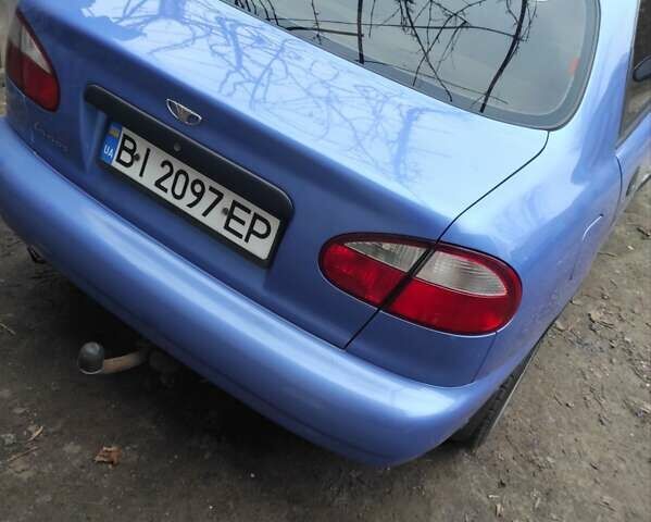 Синий Дэу Ланос, объемом двигателя 1.5 л и пробегом 97 тыс. км за 2900 $, фото 1 на Automoto.ua