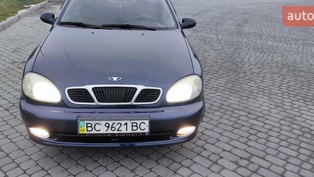 Синий Дэу Ланос, объемом двигателя 1.5 л и пробегом 194 тыс. км за 2593 $, фото 1 на Automoto.ua