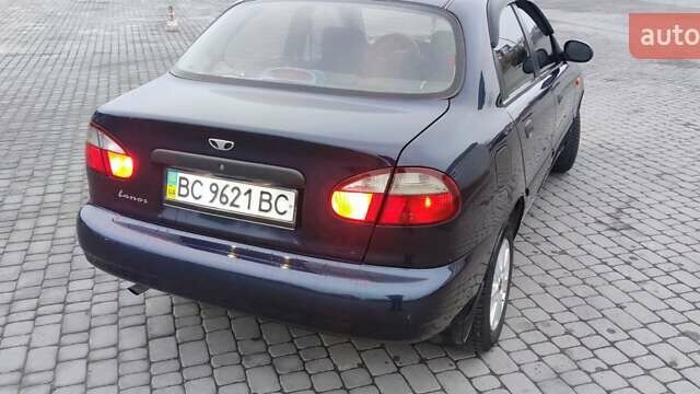 Синий Дэу Ланос, объемом двигателя 1.5 л и пробегом 194 тыс. км за 2593 $, фото 2 на Automoto.ua
