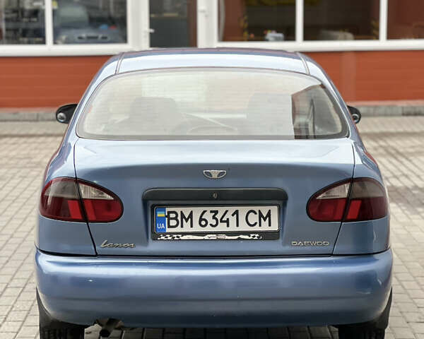 Синий Дэу Ланос, объемом двигателя 1.5 л и пробегом 200 тыс. км за 2150 $, фото 1 на Automoto.ua