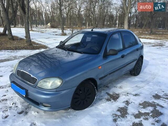Синий Дэу Ланос, объемом двигателя 1.5 л и пробегом 140 тыс. км за 3400 $, фото 3 на Automoto.ua