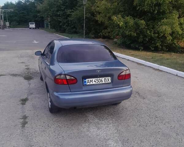 Синий Дэу Ланос, объемом двигателя 1.5 л и пробегом 127 тыс. км за 2800 $, фото 1 на Automoto.ua