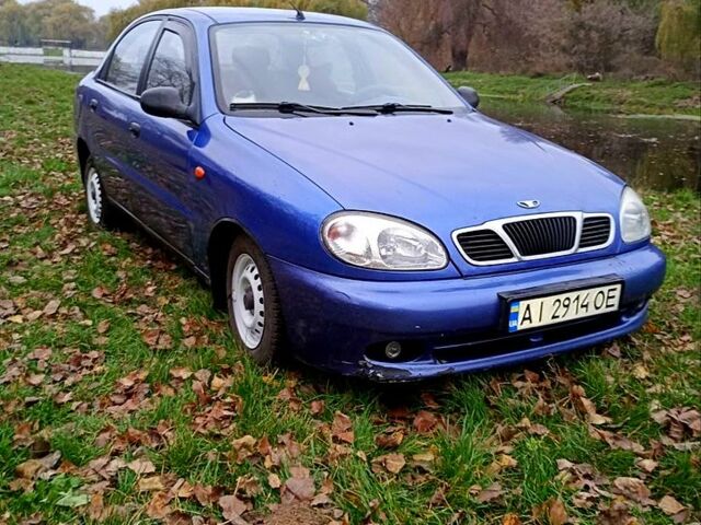 Синий Дэу Ланос, объемом двигателя 1.5 л и пробегом 249 тыс. км за 2500 $, фото 2 на Automoto.ua