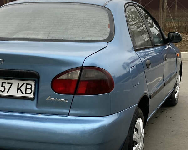 Синий Дэу Ланос, объемом двигателя 1.5 л и пробегом 200 тыс. км за 2200 $, фото 4 на Automoto.ua