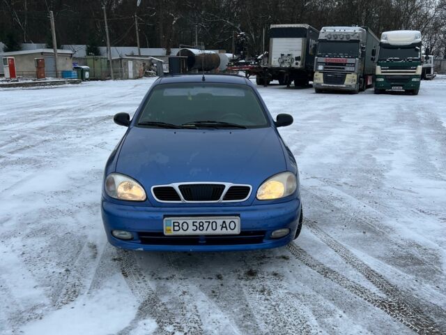Синий Дэу Ланос, объемом двигателя 1.3 л и пробегом 90 тыс. км за 1650 $, фото 2 на Automoto.ua