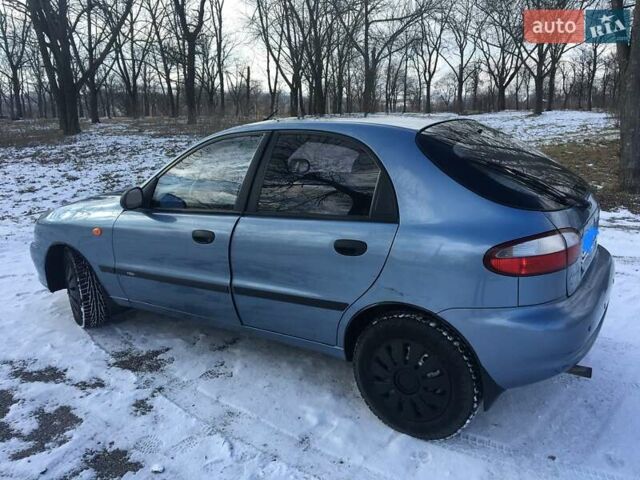 Синий Дэу Ланос, объемом двигателя 1.5 л и пробегом 140 тыс. км за 3400 $, фото 2 на Automoto.ua