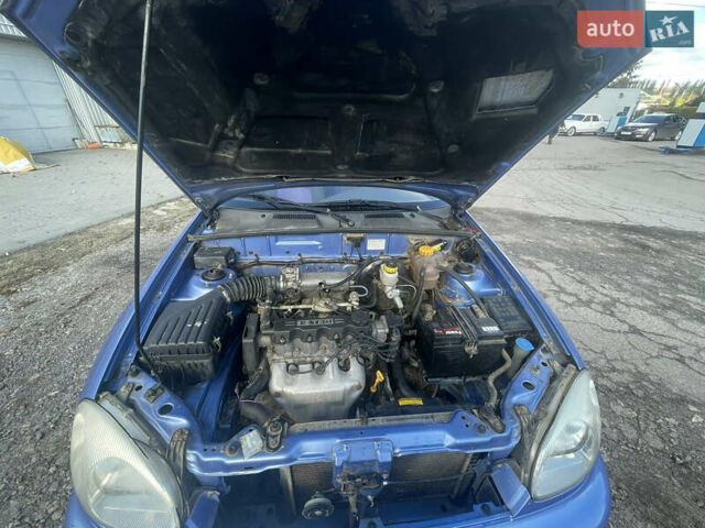 Синий Дэу Ланос, объемом двигателя 1.5 л и пробегом 102 тыс. км за 2600 $, фото 1 на Automoto.ua