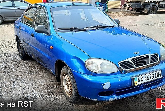 Синий Дэу Ланос, объемом двигателя 1.5 л и пробегом 338 тыс. км за 950 $, фото 1 на Automoto.ua