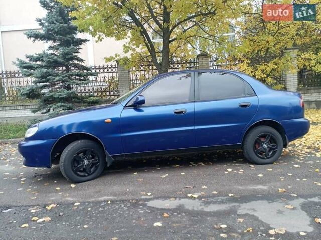 Синий Дэу Ланос, объемом двигателя 1.5 л и пробегом 200 тыс. км за 2200 $, фото 10 на Automoto.ua