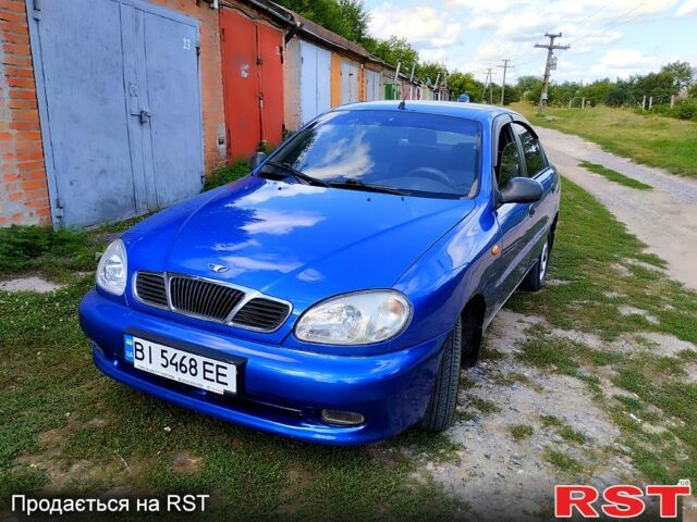 Синий Дэу Ланос, объемом двигателя 1.5 л и пробегом 210 тыс. км за 2570 $, фото 1 на Automoto.ua