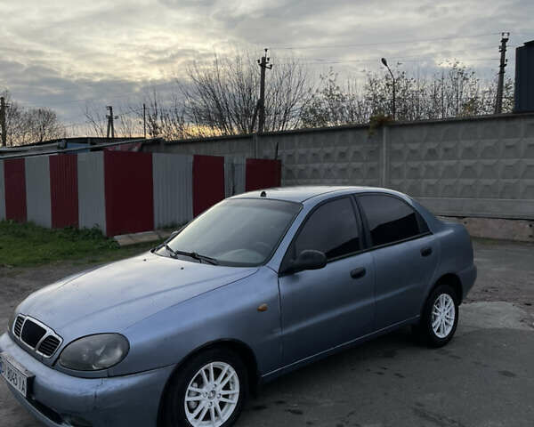 Синий Дэу Ланос, объемом двигателя 1.5 л и пробегом 250 тыс. км за 1800 $, фото 1 на Automoto.ua