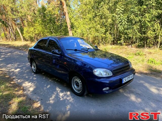 Синий Дэу Ланос, объемом двигателя 1.5 л и пробегом 264 тыс. км за 2150 $, фото 1 на Automoto.ua