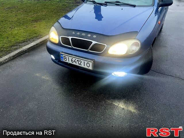 Синий Дэу Ланос, объемом двигателя 1.5 л и пробегом 155 тыс. км за 2800 $, фото 1 на Automoto.ua