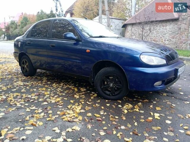 Синий Дэу Ланос, объемом двигателя 1.5 л и пробегом 200 тыс. км за 2200 $, фото 5 на Automoto.ua