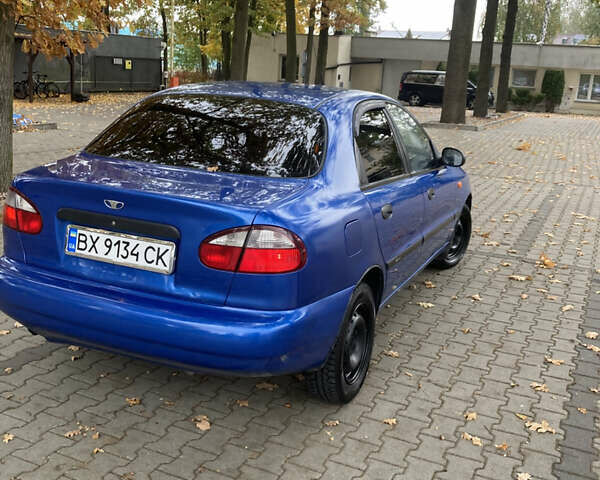 Синий Дэу Ланос, объемом двигателя 1.6 л и пробегом 198 тыс. км за 2700 $, фото 4 на Automoto.ua