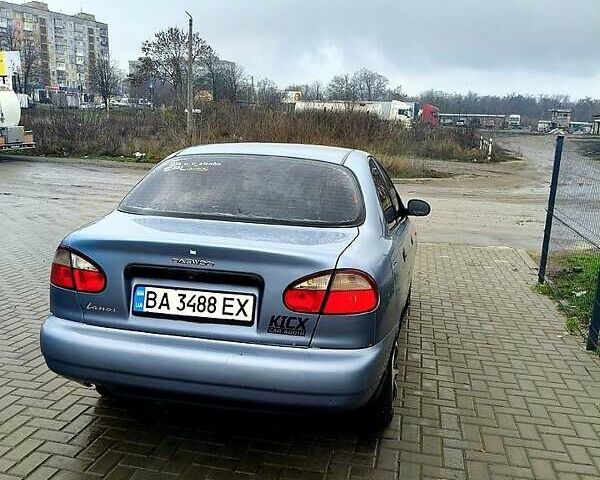 Синий Дэу Ланос, объемом двигателя 1.5 л и пробегом 201 тыс. км за 2300 $, фото 1 на Automoto.ua