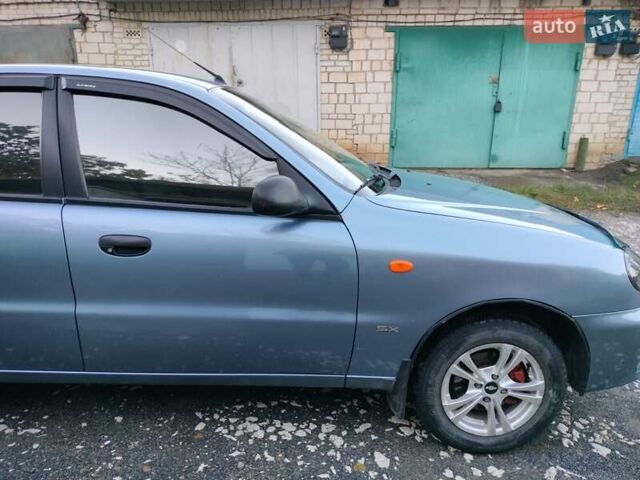 Синий Дэу Ланос, объемом двигателя 1.6 л и пробегом 227 тыс. км за 3300 $, фото 1 на Automoto.ua