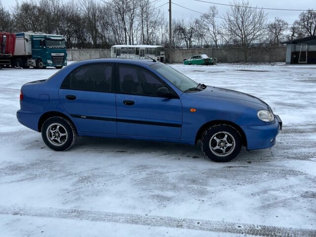 Синий Дэу Ланос, объемом двигателя 1.3 л и пробегом 90 тыс. км за 1650 $, фото 1 на Automoto.ua