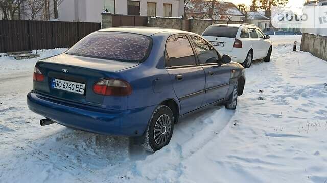 Синий Дэу Ланос, объемом двигателя 1.5 л и пробегом 200 тыс. км за 900 $, фото 4 на Automoto.ua
