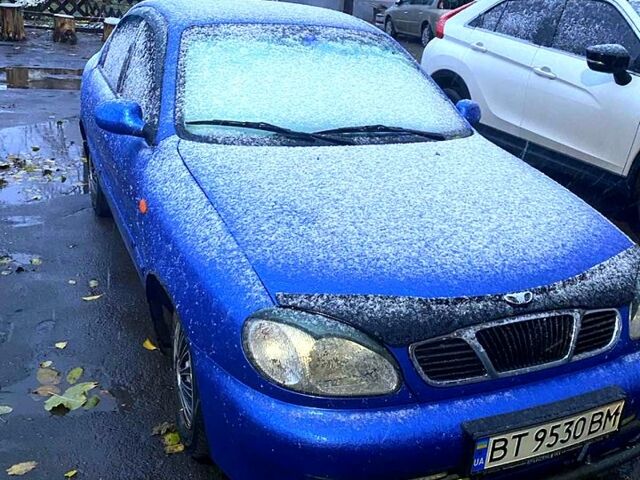 Синий Дэу Ланос, объемом двигателя 1.5 л и пробегом 200 тыс. км за 2500 $, фото 3 на Automoto.ua