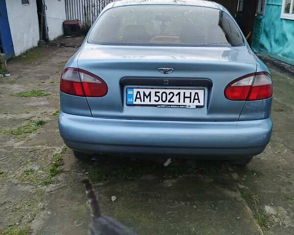 Синий Дэу Ланос, объемом двигателя 1.5 л и пробегом 230 тыс. км за 2600 $, фото 3 на Automoto.ua