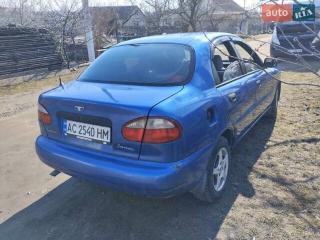 Синий Дэу Ланос, объемом двигателя 1.5 л и пробегом 170 тыс. км за 2000 $, фото 7 на Automoto.ua