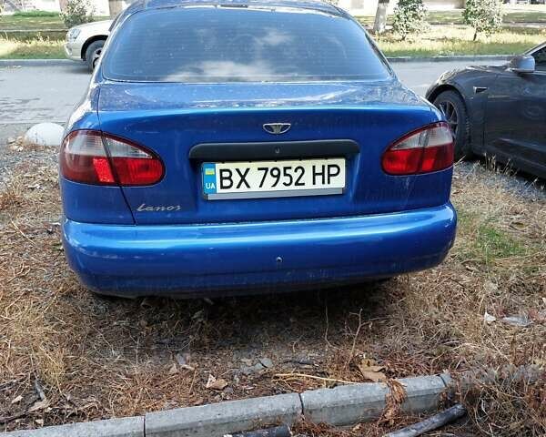 Синий Дэу Ланос, объемом двигателя 1.5 л и пробегом 166 тыс. км за 2600 $, фото 3 на Automoto.ua