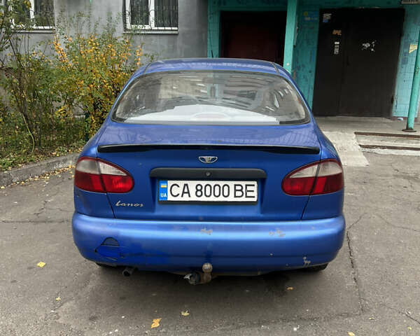 Синий Дэу Ланос, объемом двигателя 1.5 л и пробегом 120 тыс. км за 2500 $, фото 3 на Automoto.ua