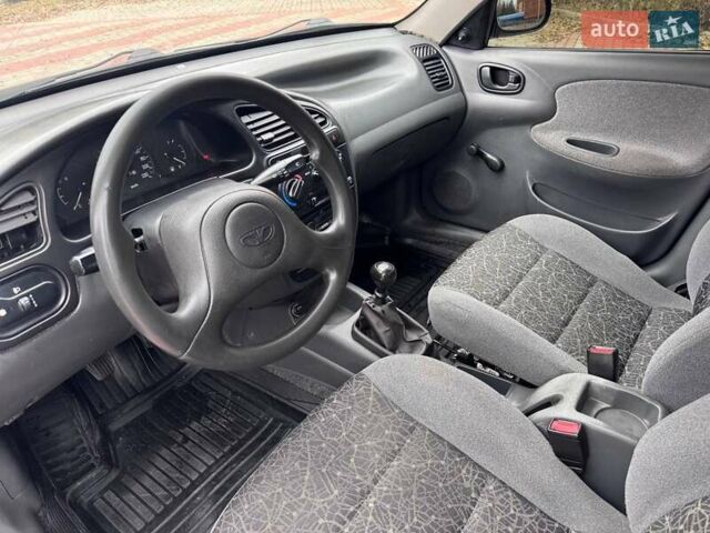 Синий Дэу Ланос, объемом двигателя 1.5 л и пробегом 191 тыс. км за 2350 $, фото 9 на Automoto.ua