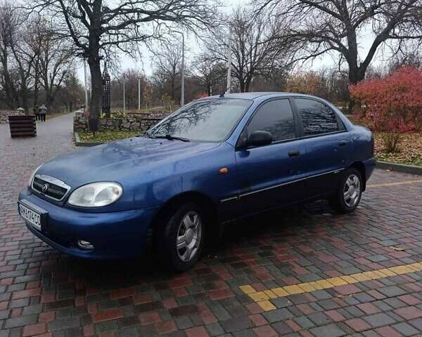 Синий Дэу Ланос, объемом двигателя 1.6 л и пробегом 280 тыс. км за 1750 $, фото 7 на Automoto.ua