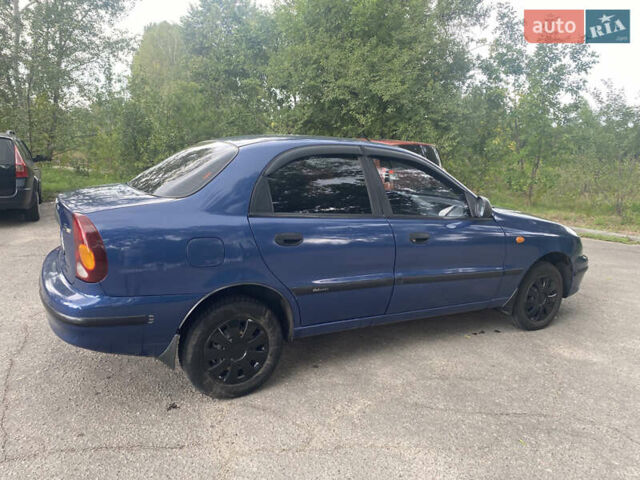 Синий Дэу Ланос, объемом двигателя 1.5 л и пробегом 190 тыс. км за 3300 $, фото 4 на Automoto.ua