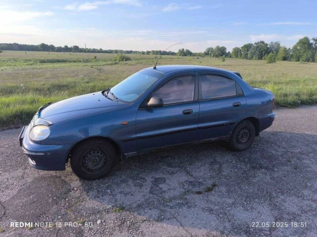Синий Дэу Ланос, объемом двигателя 1.5 л и пробегом 130 тыс. км за 3000 $, фото 4 на Automoto.ua