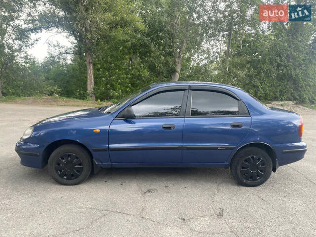 Синий Дэу Ланос, объемом двигателя 1.5 л и пробегом 190 тыс. км за 3300 $, фото 1 на Automoto.ua