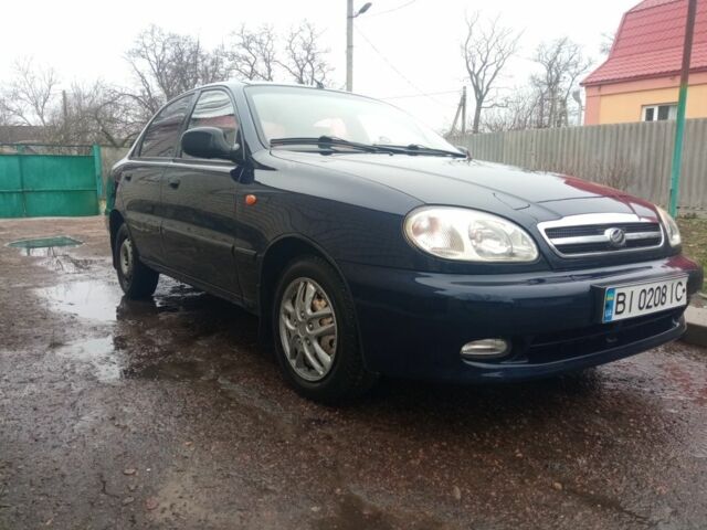 Синий Дэу Ланос, объемом двигателя 1.5 л и пробегом 132 тыс. км за 3000 $, фото 3 на Automoto.ua