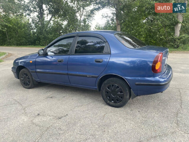 Синий Дэу Ланос, объемом двигателя 1.5 л и пробегом 190 тыс. км за 3300 $, фото 2 на Automoto.ua