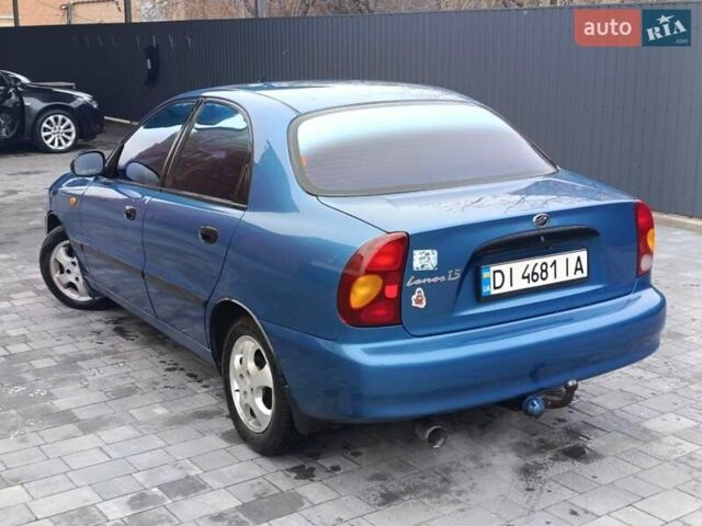 Синий Дэу Ланос, объемом двигателя 1.5 л и пробегом 308 тыс. км за 2950 $, фото 12 на Automoto.ua