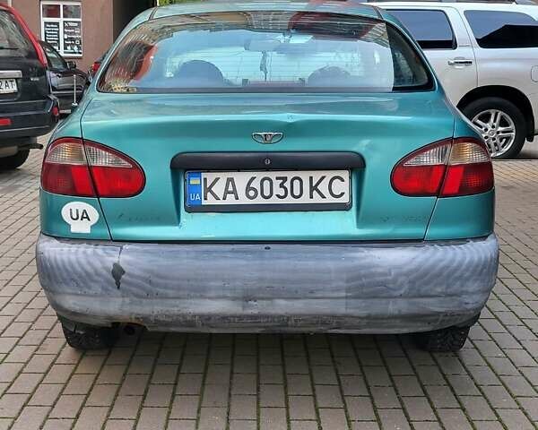 Зеленый Дэу Ланос, объемом двигателя 1.5 л и пробегом 268 тыс. км за 1200 $, фото 1 на Automoto.ua