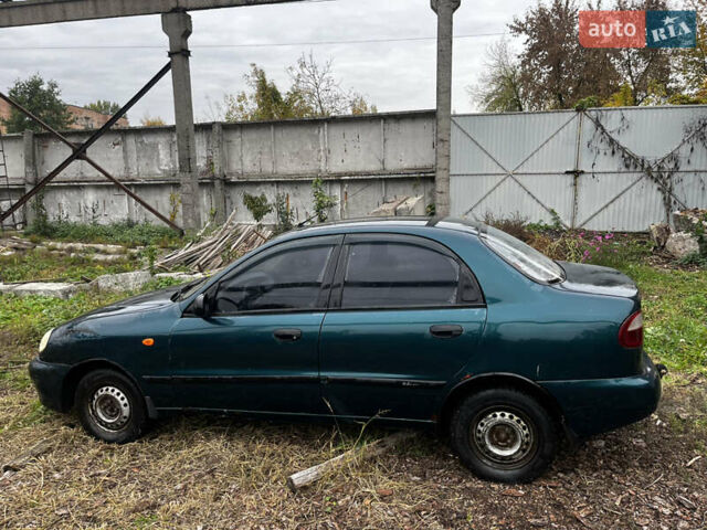 Зеленый Дэу Ланос, объемом двигателя 1.5 л и пробегом 200 тыс. км за 1400 $, фото 2 на Automoto.ua