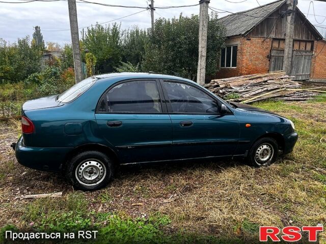 Зеленый Дэу Ланос, объемом двигателя 1.5 л и пробегом 200 тыс. км за 1400 $, фото 2 на Automoto.ua