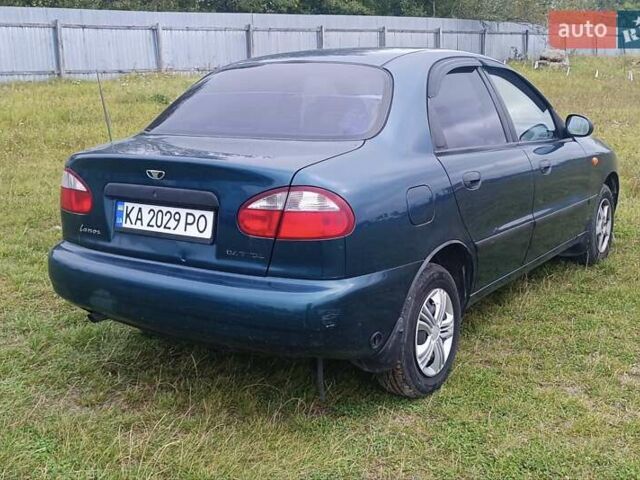 Зеленый Дэу Ланос, объемом двигателя 1.5 л и пробегом 292 тыс. км за 2400 $, фото 1 на Automoto.ua