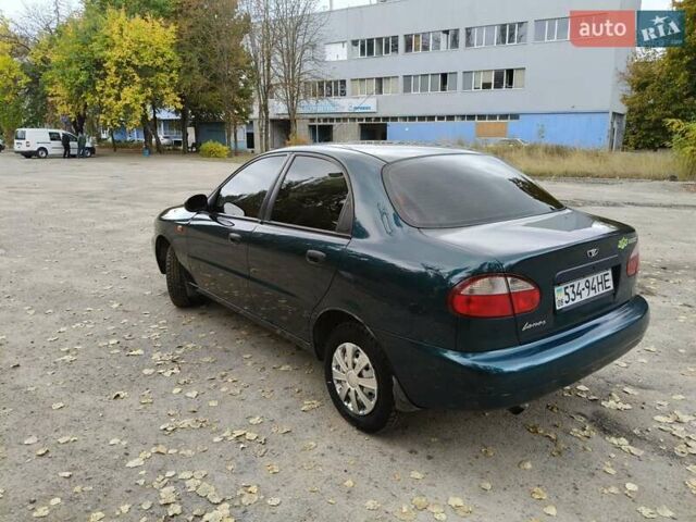 Дэу Ланос 2003 в Запорожье на Automoto.ua Зеленый Дэу Ланос, объемом двигателя 1.5 л и пробегом 97 тыс. км за 3300 $, фото 2 на Automoto.ua