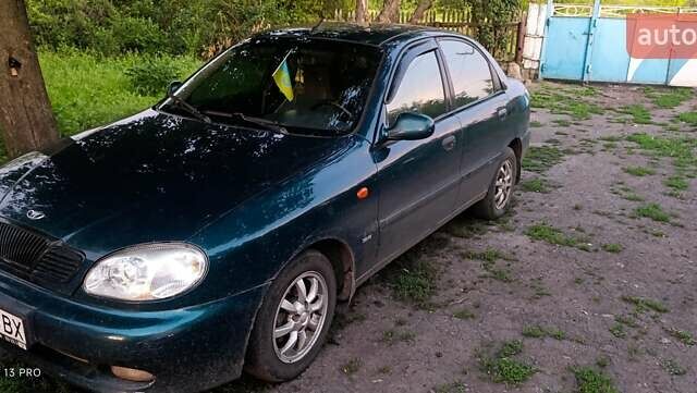 Дэу Ланос 2003 в Вознесенске на Automoto.ua Зеленый Дэу Ланос, объемом двигателя 1.5 л и пробегом 290 тыс. км за 2400 $, фото 1 на Automoto.ua