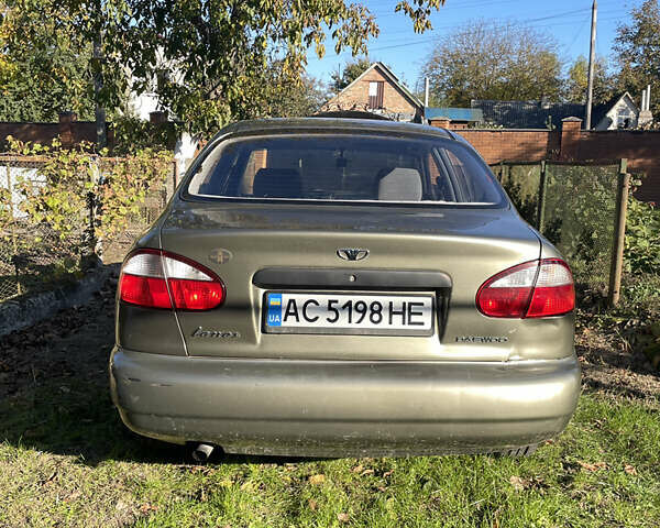 Зеленый Дэу Ланос, объемом двигателя 1.5 л и пробегом 259 тыс. км за 2500 $, фото 2 на Automoto.ua
