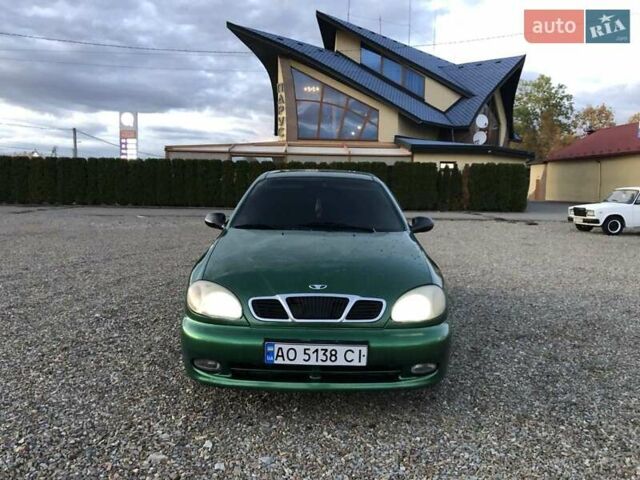 Дэу Ланос 2003 в Виноградове на Automoto.ua Зеленый Дэу Ланос, объемом двигателя 1.6 л и пробегом 255 тыс. км за 3350 $, фото 7 на Automoto.ua